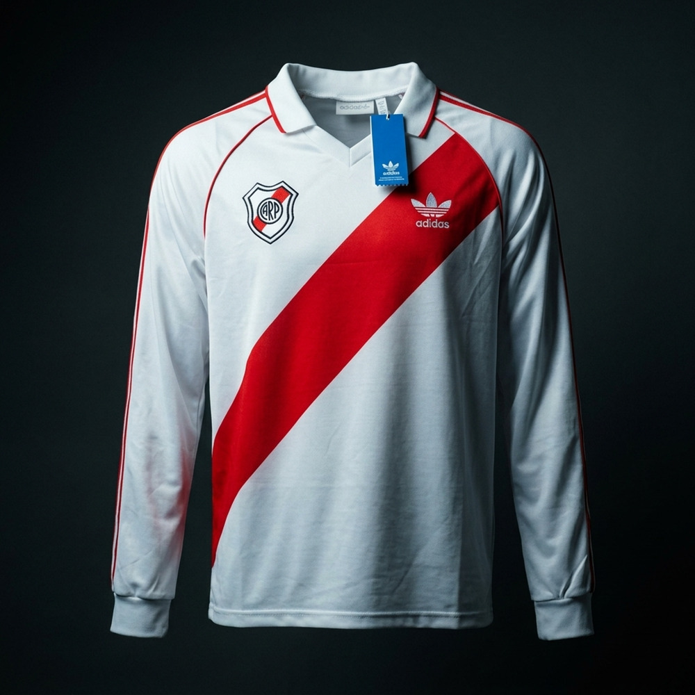 MENS SMALL ADIDAS CARP WHITE/RED SOCCER JERSEY - NWT